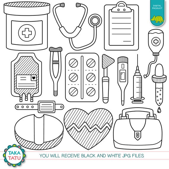 Medical Clip Art Black And White