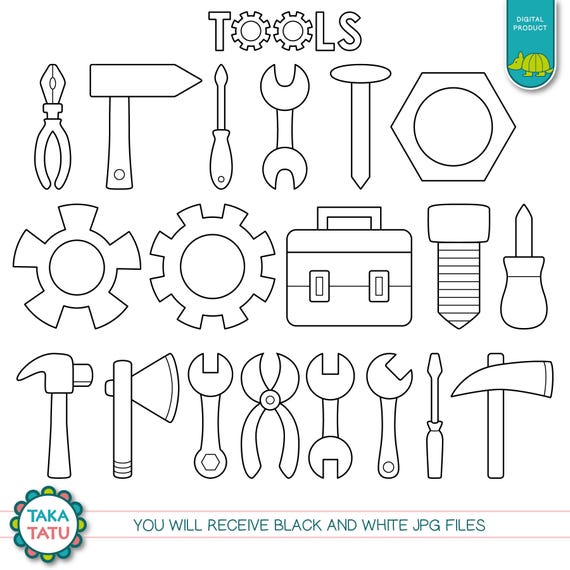 Tool Box Clipart Black And White