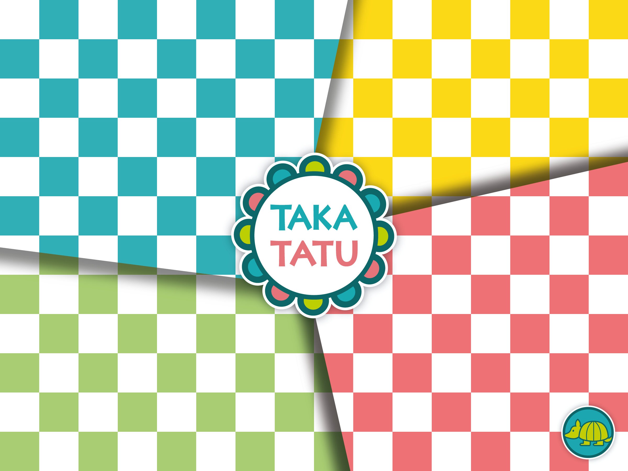 100 Checkered Pattern Digital Set / Checker Digital Paper Background ...