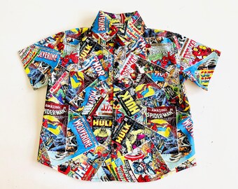marvel collared shirt