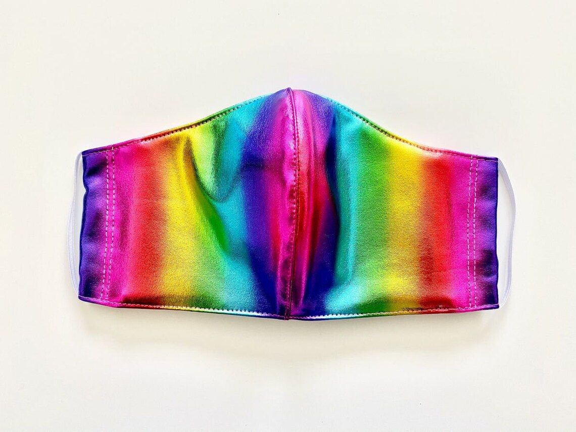 Rainbow Face Mask Etsy