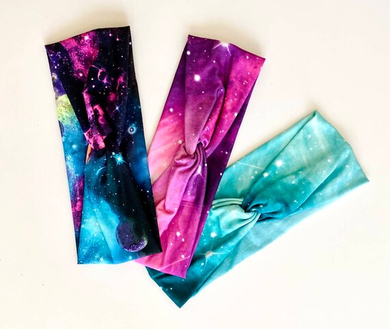 Galaxy Turban Headband: Comfy Stretchy Hairband