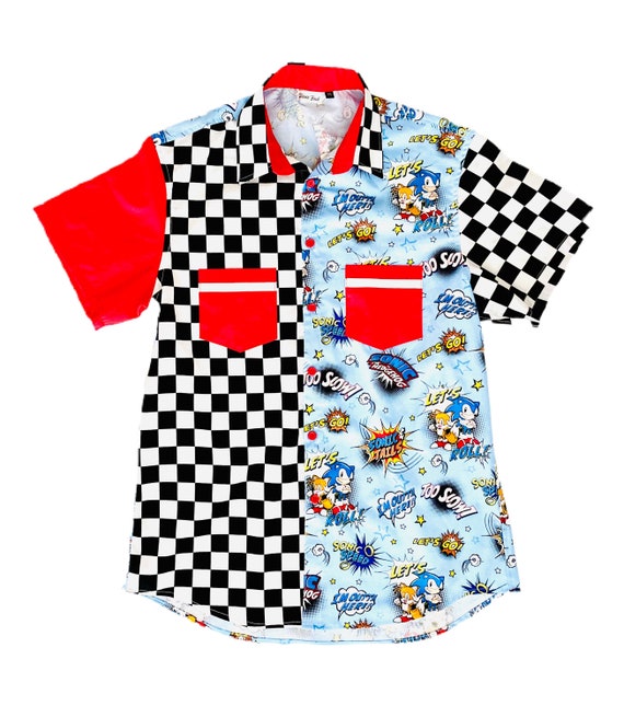 Camisa de vestir abotonada Sonic Racer para hombre - Etsy México Camisa de vestir abotonada Sonic Racer para hombre - Etsy México