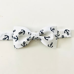 Nautical bow tie, anchor bow tie for boys, fun bow ties, sailor anchor bow tie, accessories for men, adjustable bowtie, child accessory