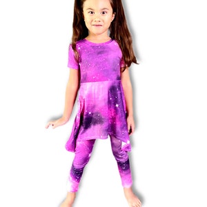 Deep Space Starry Blouse with matching legging set