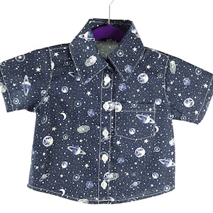 Space Case Button Down Dress Shirt