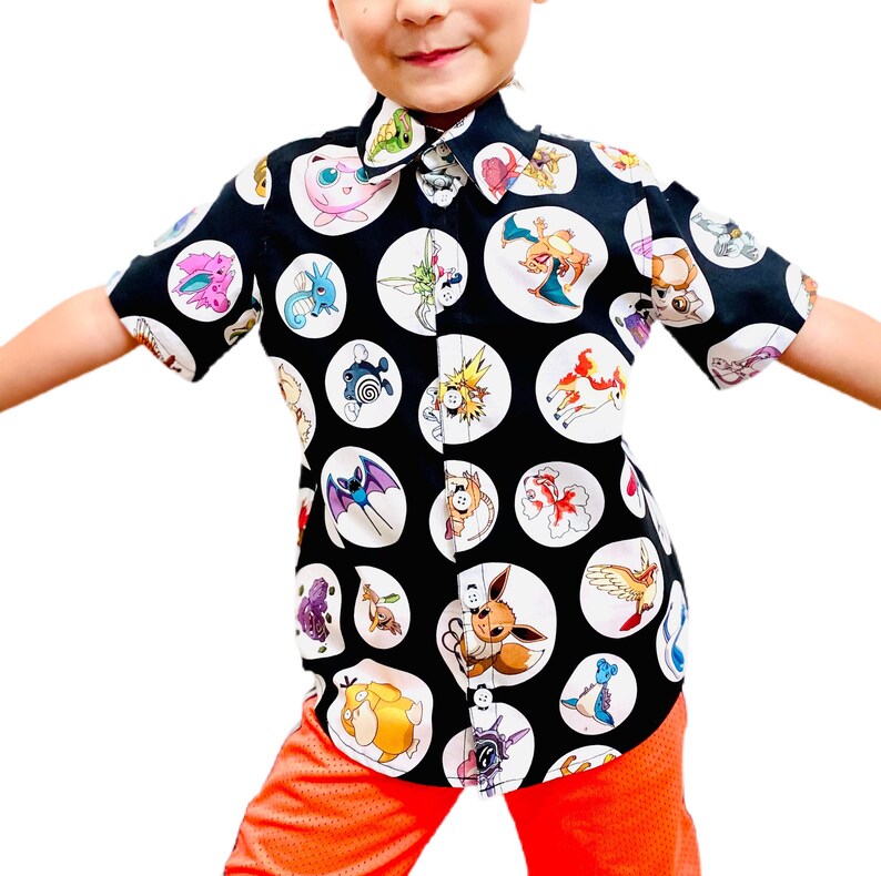 pikachu button down