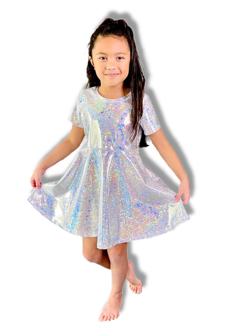 Silver Crystal Sparkle Dress 