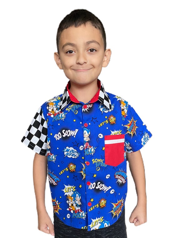 Sonic Racers Button Down Camisa con cuello Parte 2 - Etsy México Sonic Racers Button Down Camisa con cuello Parte 2 - Etsy México