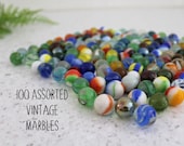 100 Assorted Vintage Marbles 100 Mixed Marbles Vintage Marbles Cat-eye Marbles Vintage Marble Collection