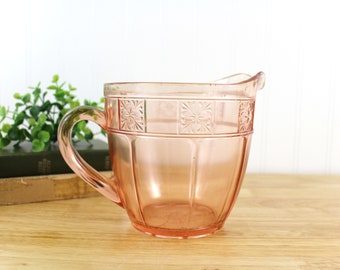 Vintage Jeannette Pink Depression Glass Pitcher | Pink Glass | E658