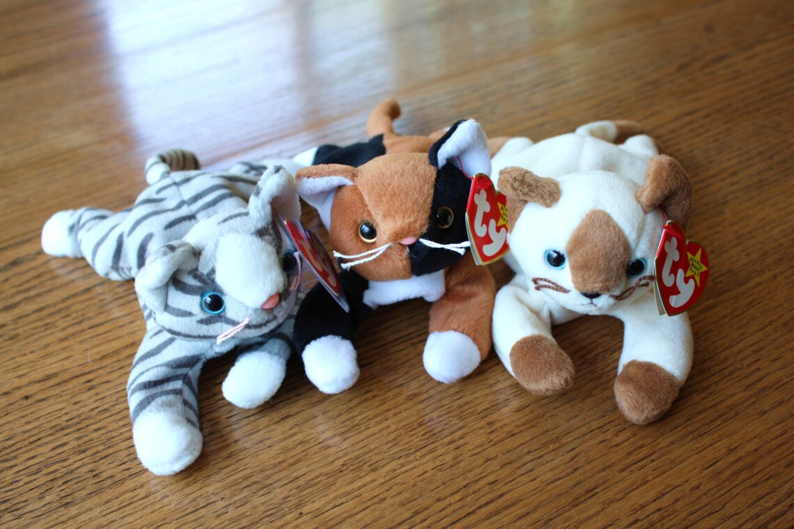 Ty Beanie Baby Cat Collection / Retired Ty Beanie baby Cats / Etsy