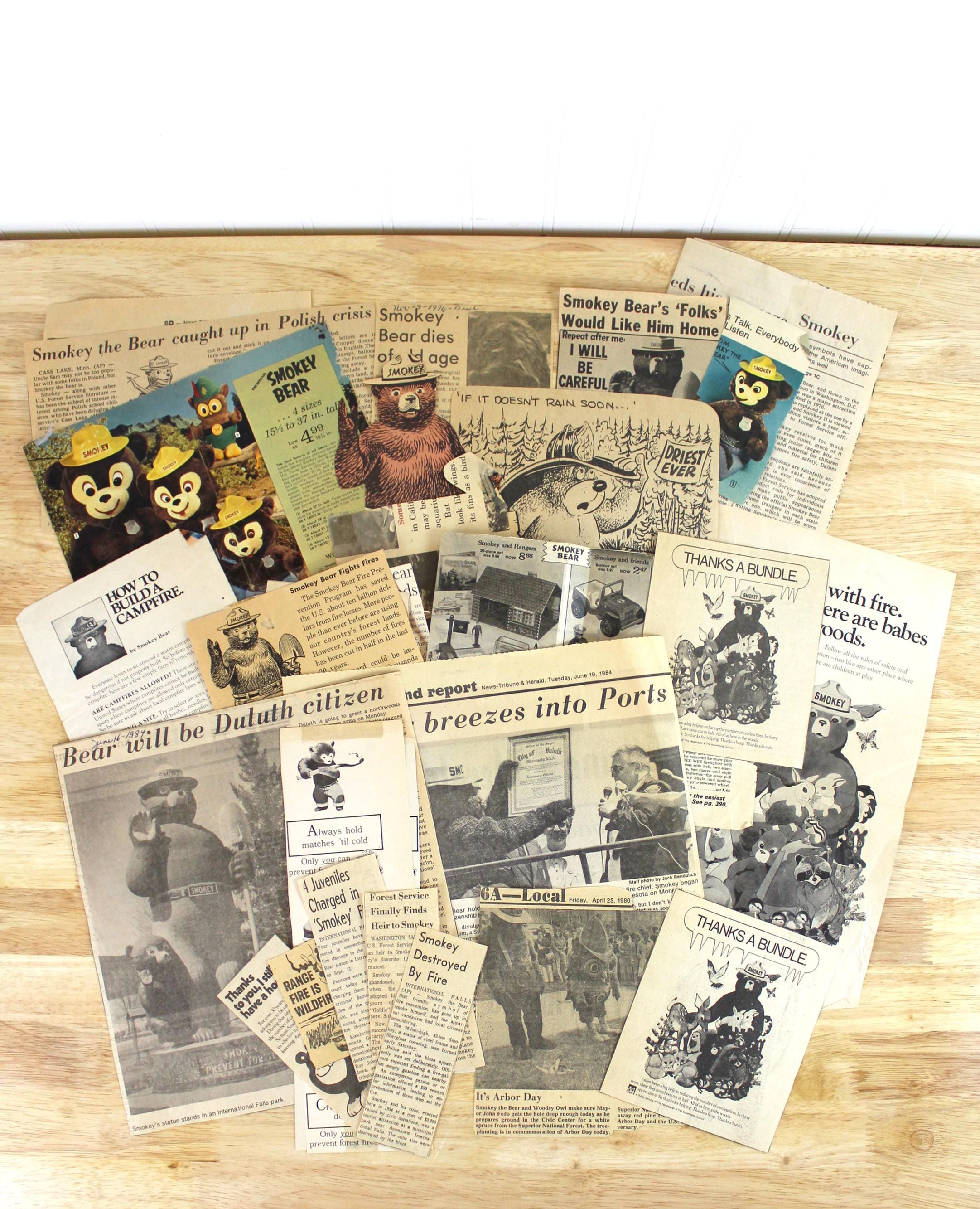 Smokey Bear Ephemera - Etsy
