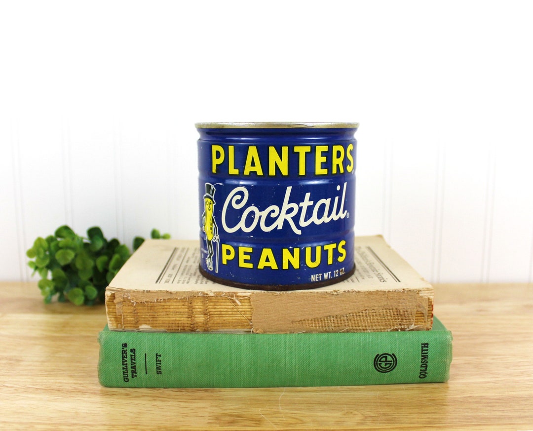 Vintage 12oz Planters Cocktail Peanuts Metal Can Advertising | E733 - Etsy
