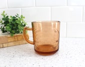 Vintage Peach Glass 3 Spout Measuring Cup Glass Measuring Cup C535