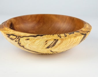 spalted yellow birch burl bowl, tp22-103