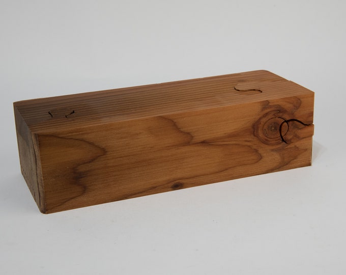 Reclaimed Douglas fir puzzle box, engagement ring box, tp328