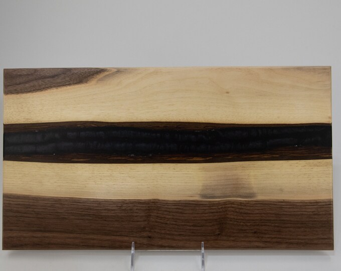 Maple and black walnut serving board, tp22-177
