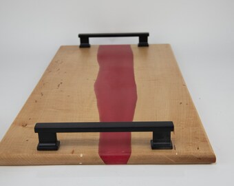 Maple and epoxy serving tray, tp337