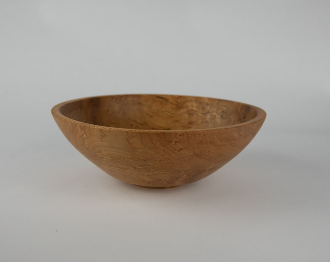 Spalted, birdseye maple bowl