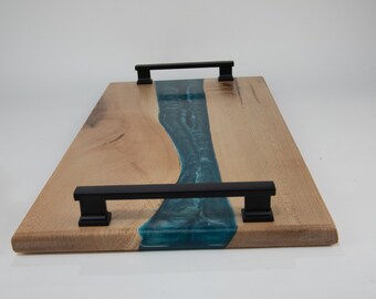Maple and epoxy serving tray, tp335