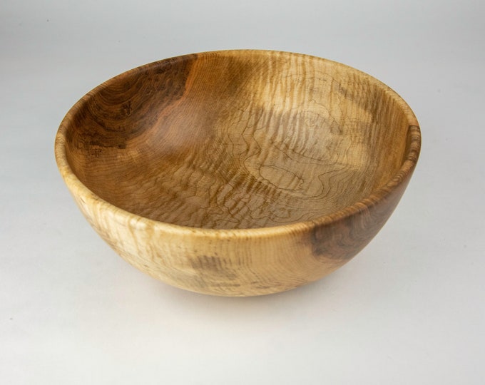 Bowl, wood bowl, kichenware, dining and serving, home and living, curly maple bowl, food bowl, tp390