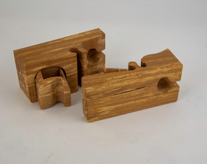 Wood Puzzle box, engagement ring box, tp42