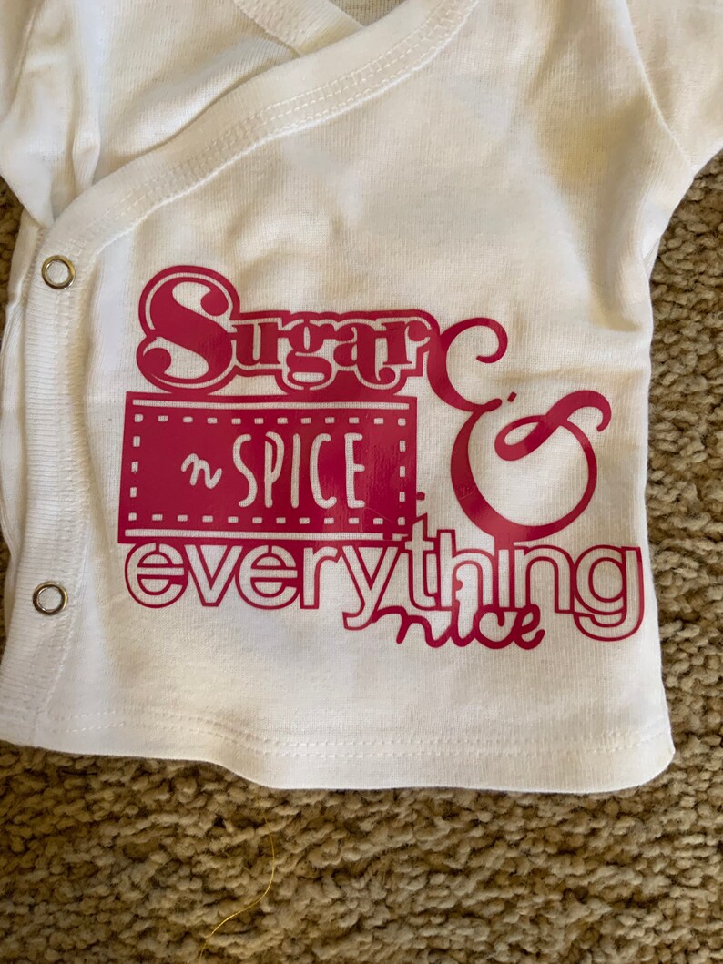 Sugar and spice baby undershirt 0-3 months