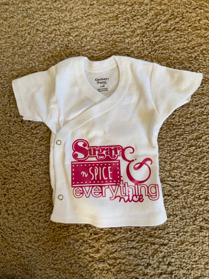 Sugar and spice baby undershirt 0-3 months