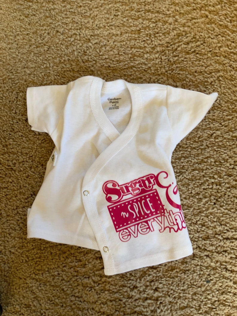 Sugar and spice baby undershirt 0-3 months