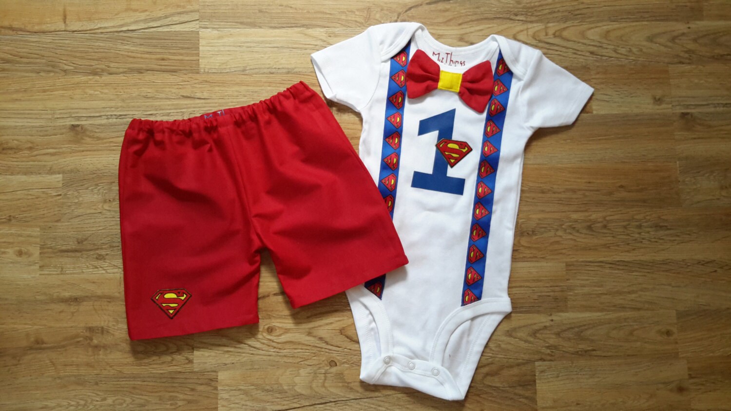 superman 1st birthday outfit