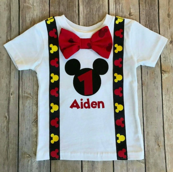 mickey mouse 1st birthday shirt boy