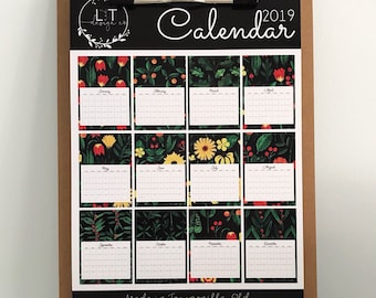 2019 Desk Calendar - In the Garden