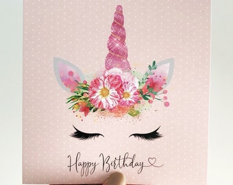 Unicorn Dreams Birthday Card