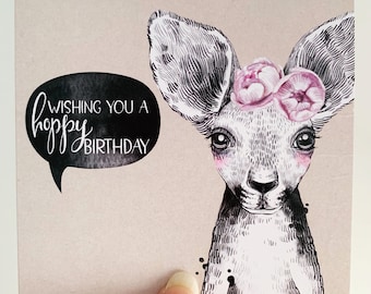 Birthday Card {WILMA THE WALLABY}