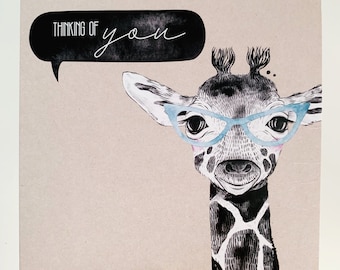 Thinking of You Card {GERALD THE GIRAFFE}