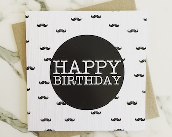 Birthday Card {Moustache}