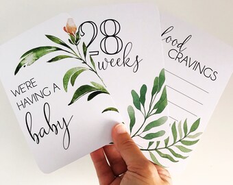 Pregnancy Milestone Cards {GROW WITH LOVE}