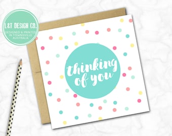 Thinking of You Mini Card {SPOTS}