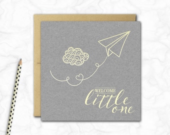 New Baby Boy Card {PAPER PLANE}