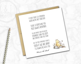 Pooh Bear Card