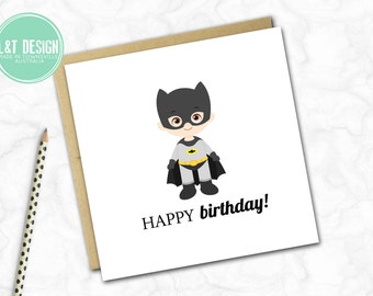 Mini Birthday Card {BATMAN}