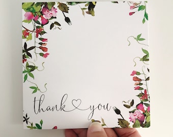 Thank You Card {FLOWERS}