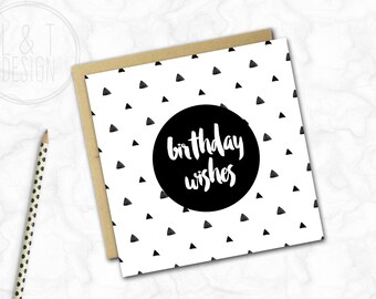 Birthday Card {TRIANGLES}