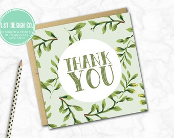 Thank You Mini Card {LEAFY}