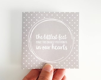 New Baby Mini Card {FOOTPRINTS}