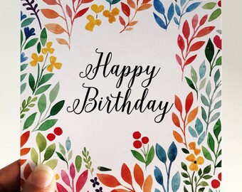 Birthday Card {FLOWER POWER}