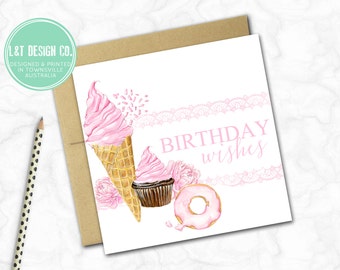 Birthday Card {Pink Birthday Wishes}