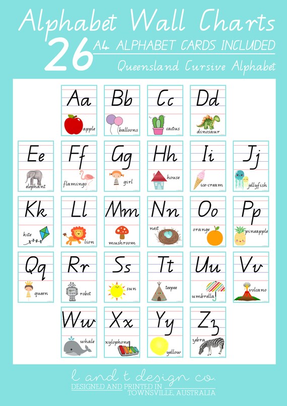 Cursive Alphabet Chart
