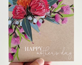 Mother's Day Card {PROTEA & NATIVES}